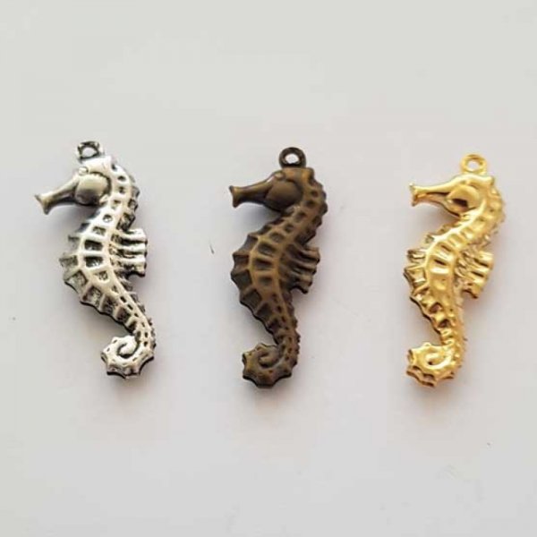 Breloque Hippocampe N&deg;03 Lot 3 pi&egrave;ces