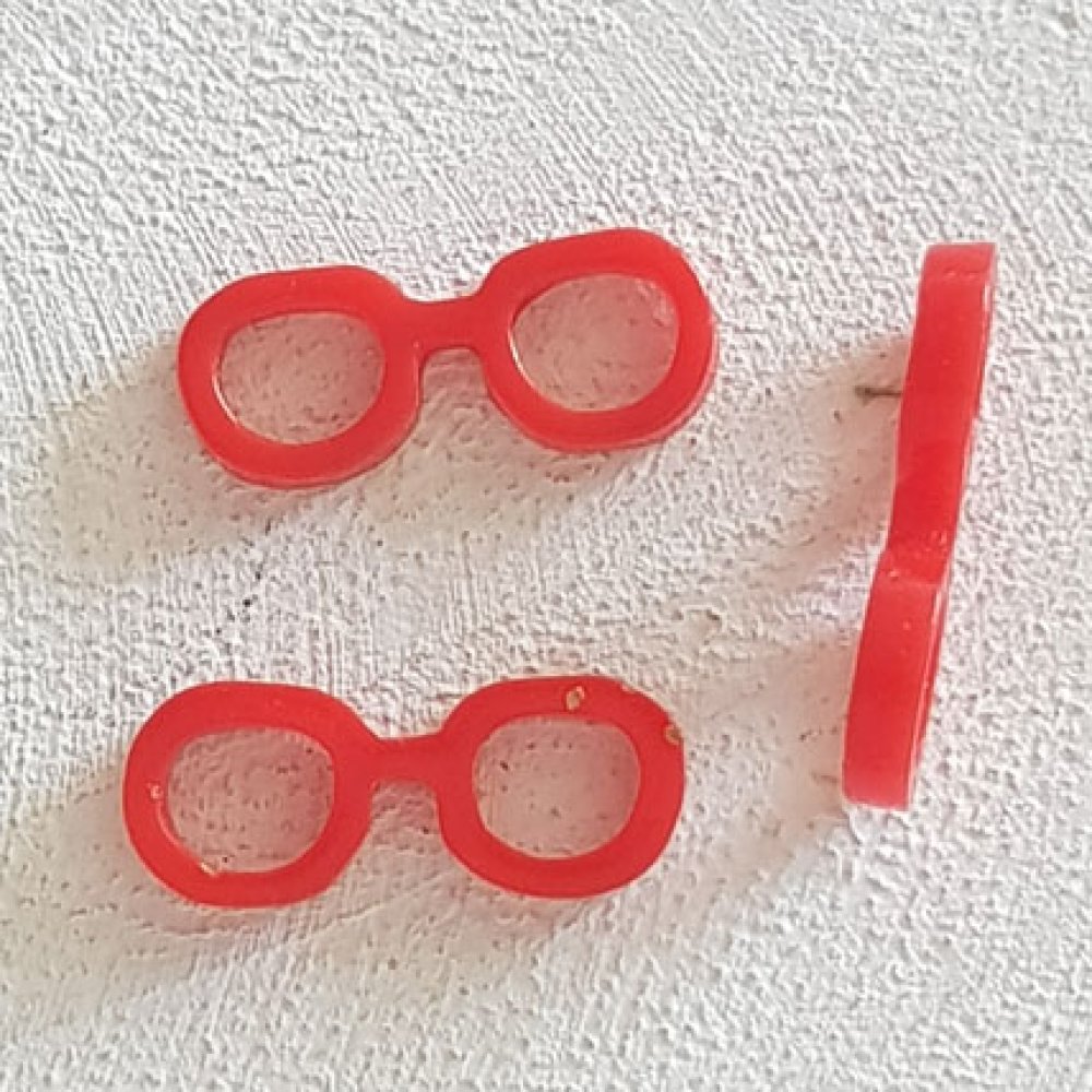 Breloque Lunette N°04 Rouge