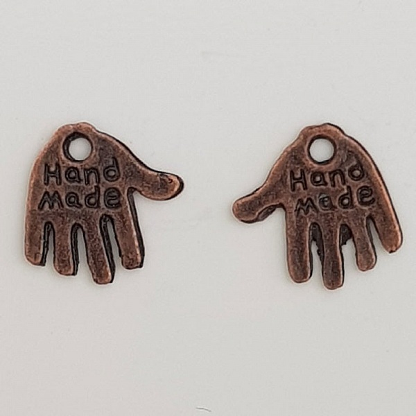 Hand charm "MADE HAND" N&deg;01 Copper