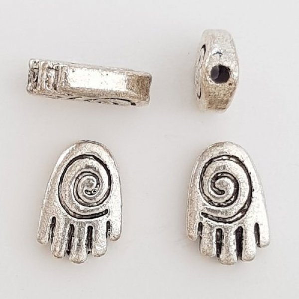 Hand Charm N&deg;07 Silver x 60 pieces