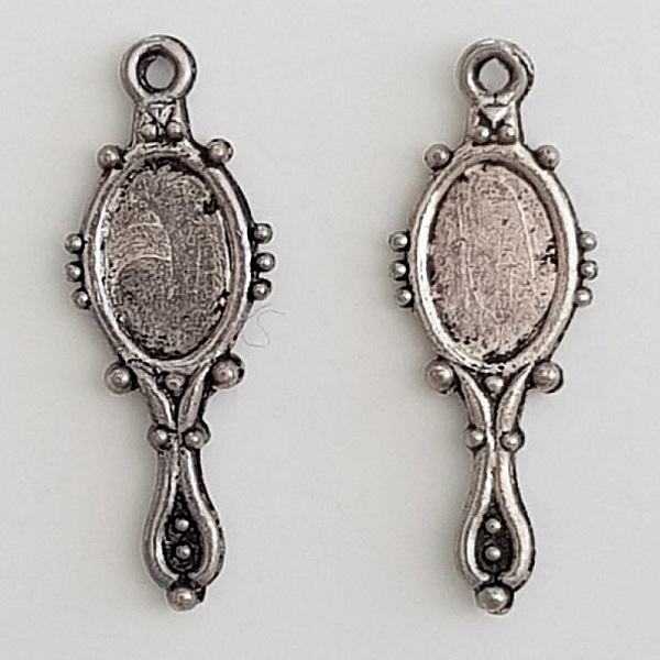 Breloque Miroir &agrave; main Argent