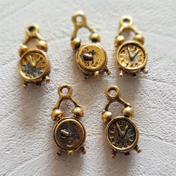 Charm Clockwork N&deg;07 Antique Gold