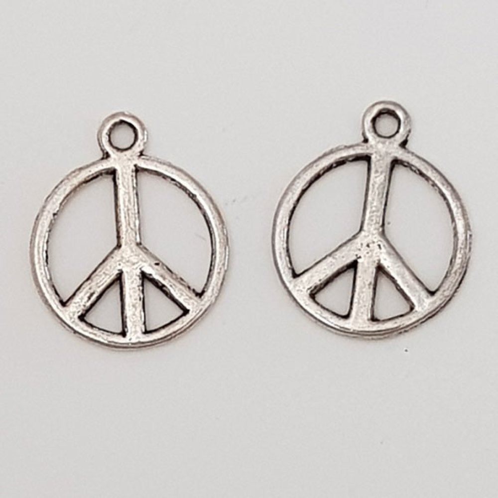 Peace &amp; Love Charm N°04 Silver 