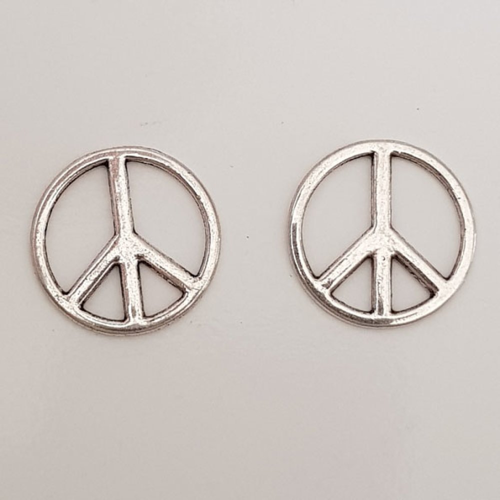 Peace &amp; Love Charm N°06 Silver 