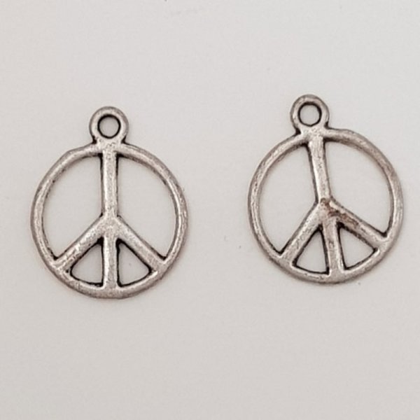 Peace &amp; Love Charm N&deg;07 Silver Matte