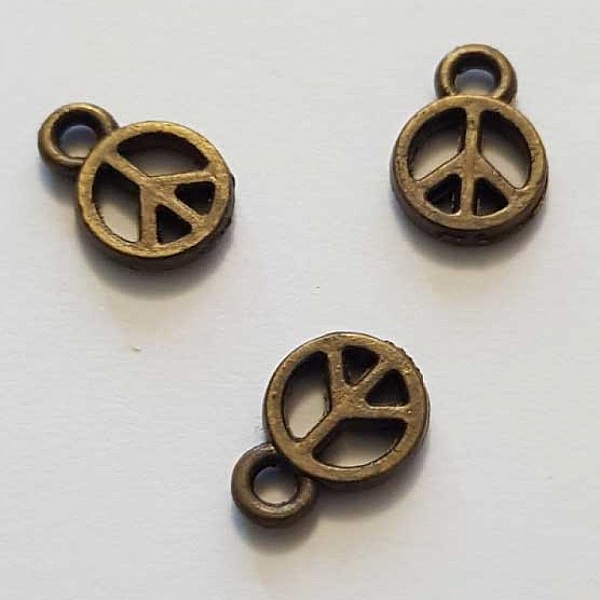 Breloque Peace & Love N&deg;14 Bronze