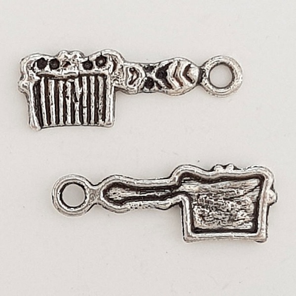 Hair comb charm N&deg;04-01 Silver