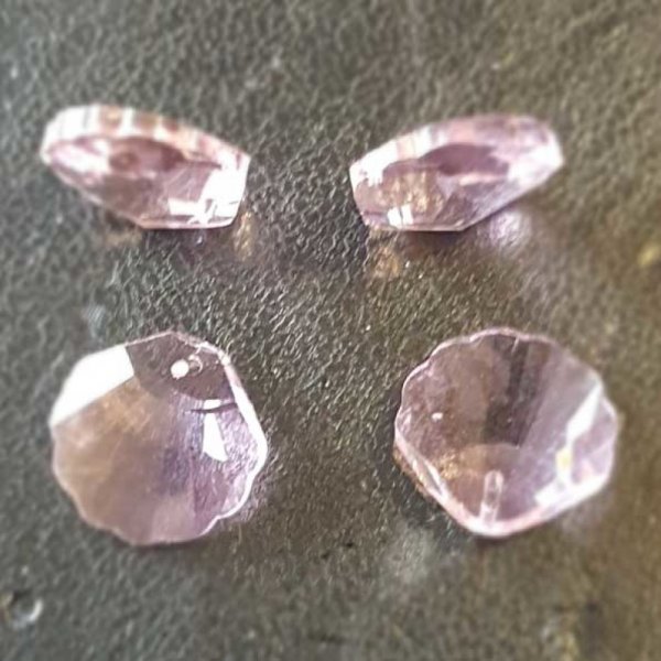 Pendant in faceted glass shell N&deg;01-01