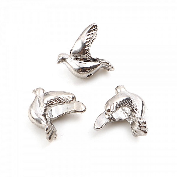 Pearl Bird Charm N&deg;03 Silver