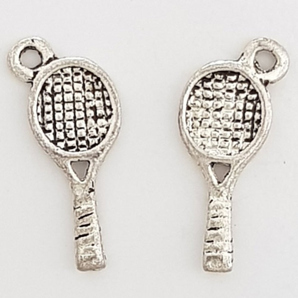 Tennis Racket Charm Sport N°05 Silver