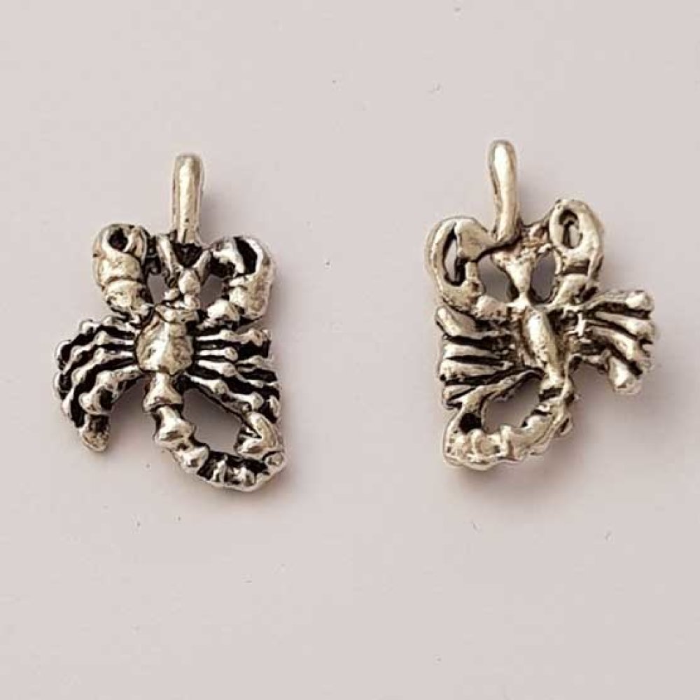 Zodiac sign charm Scorpio Silver Metal N°01