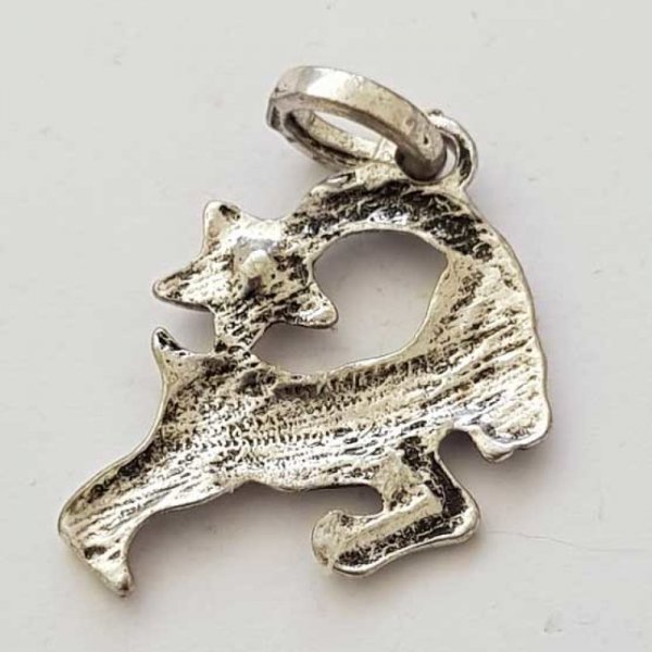 Zodiac sign charm Capricorn Silver Metal N&deg;03 with rhinestones