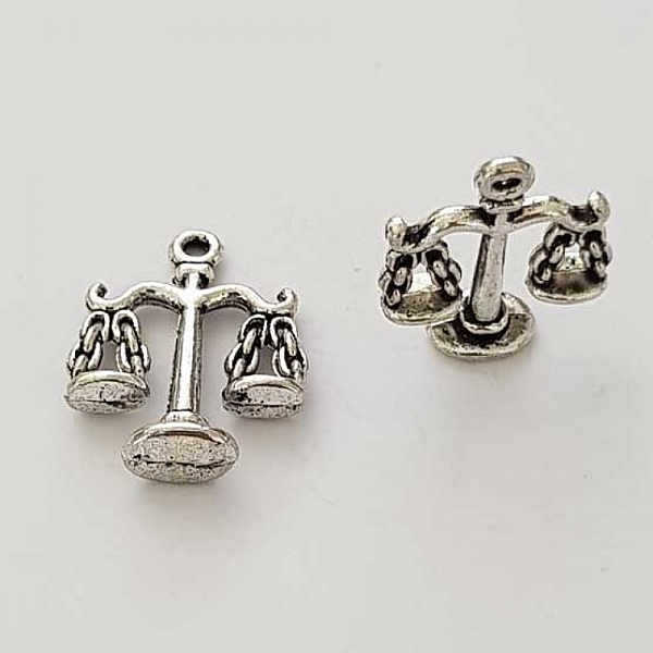 Zodiac sign charm Libra Silver Metal N&deg;06