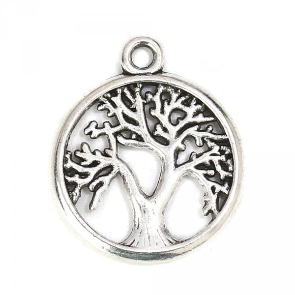 Silver tree of life charm N&deg;01