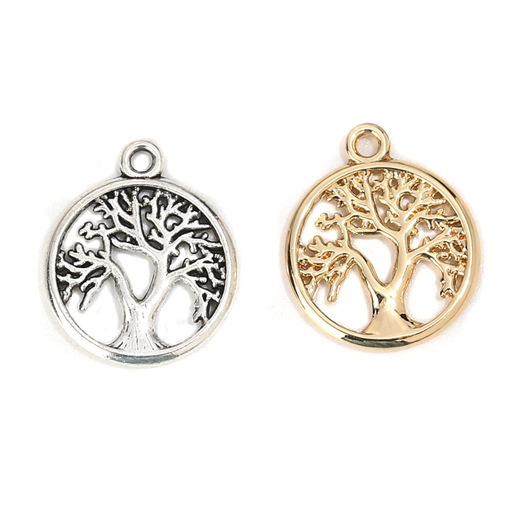 Silver tree of life charm N°01