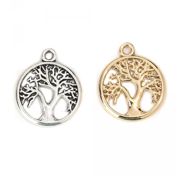 Silver tree of life charm N&deg;01
