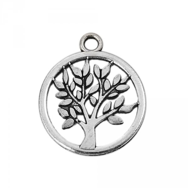 Silver tree of life charm N&deg;02
