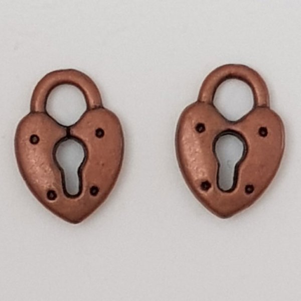 Charm padlock lock N&deg;12 Copper