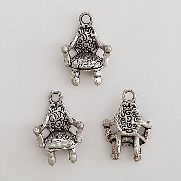 Throne chair charm N&deg;03 Silver