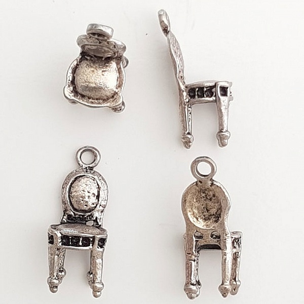 Throne chair charm N&deg;01 Silver