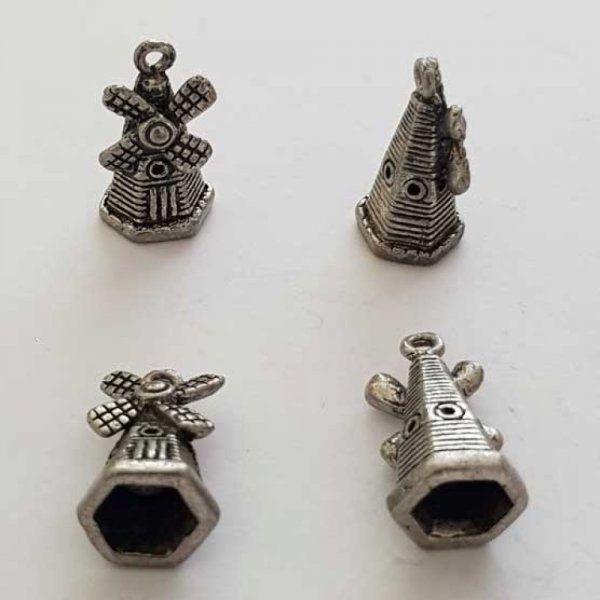 Breloque moulin N&deg;01 Argent