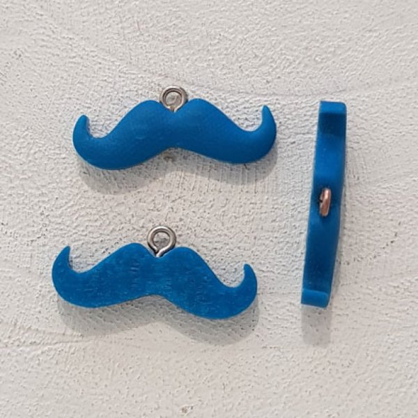 Pendant Moustache N&deg;08 Turquoise