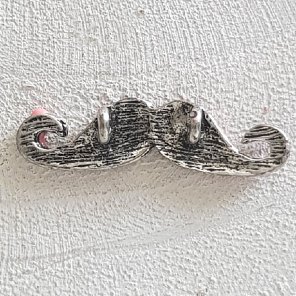 Breloque pendentif Moustache N°17 Rose