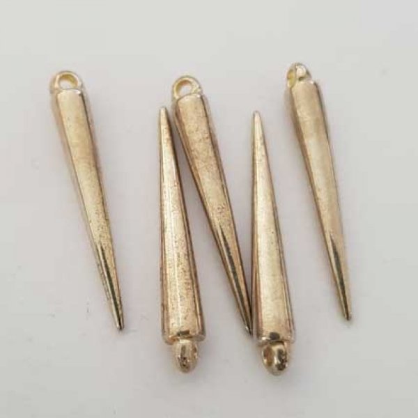 Breloque pic c&ocirc;ne clou argent N&deg;08 34 mm 01