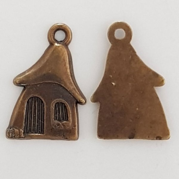 Breloque p&egrave;re no&euml;l N&deg;06 Bronze Maison