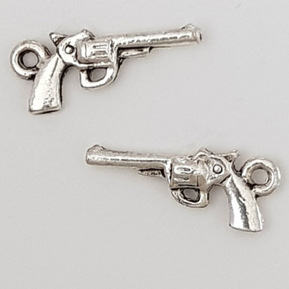 Charm revolver pistol N°01 Silver