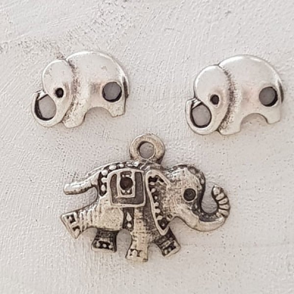 Elephant charm N&deg;06 x 3 pieces