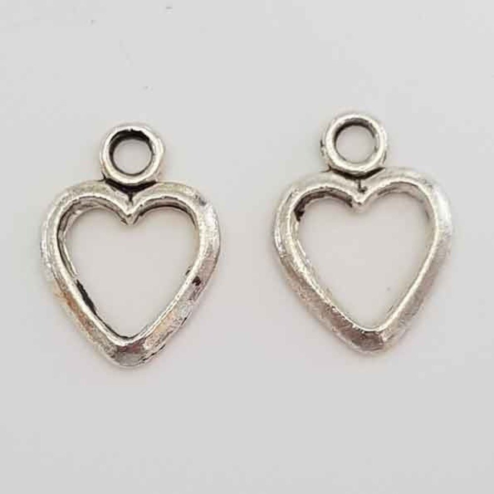 Heart charms N°09 x 2