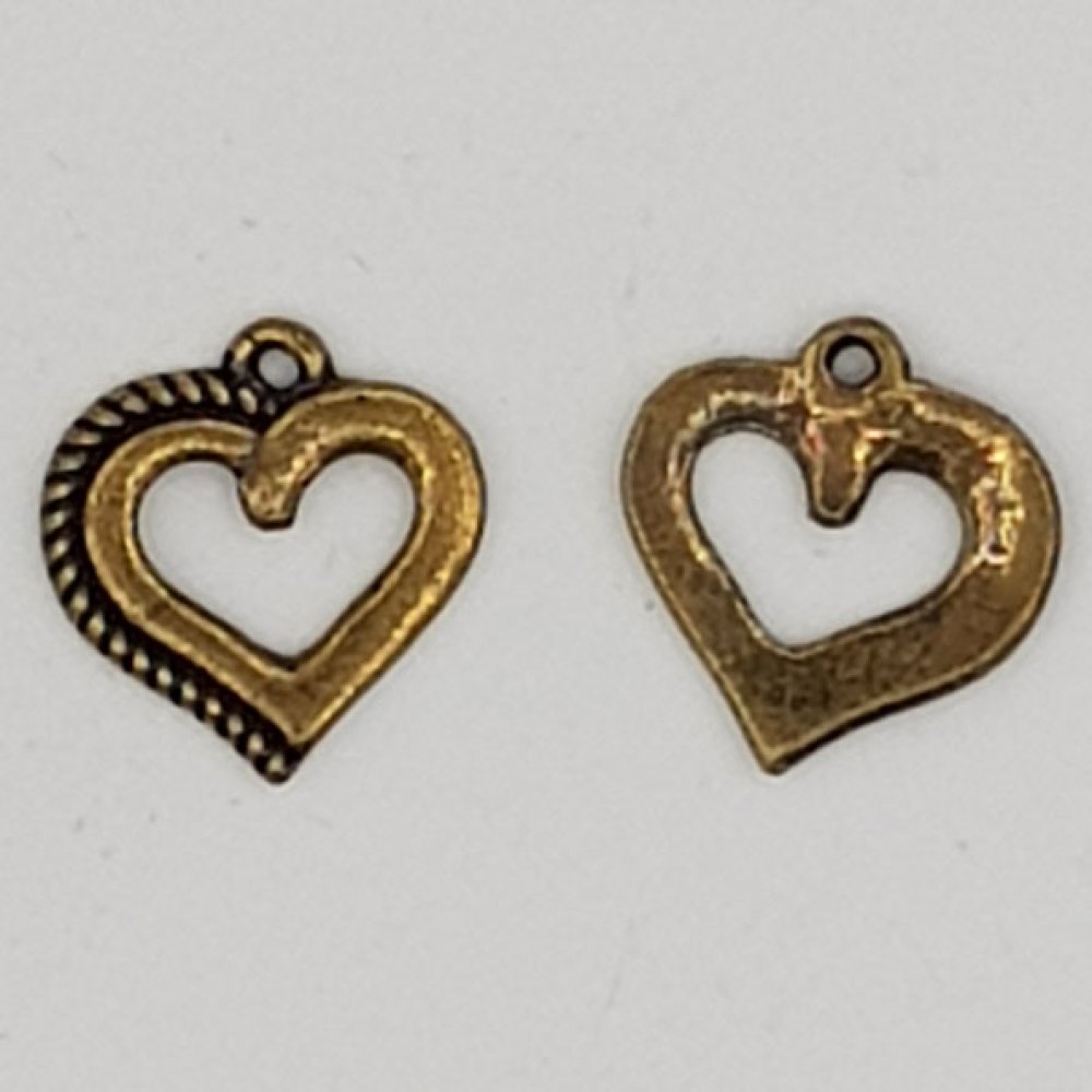 Heart charms N°17 V