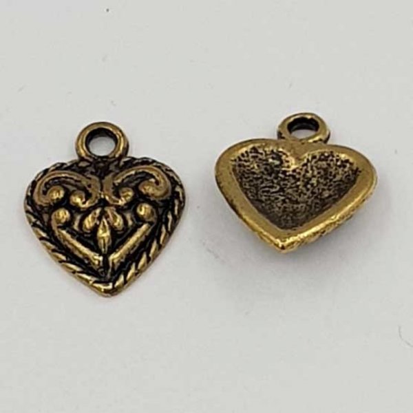 Heart charms N&deg;30 Gold