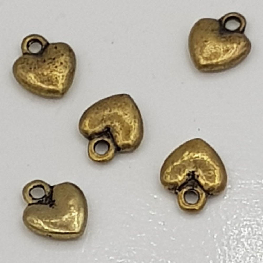 Heart charms N°38 Bronze