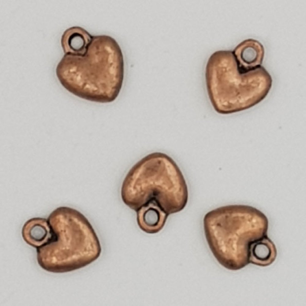 Heart charms N°38 Copper