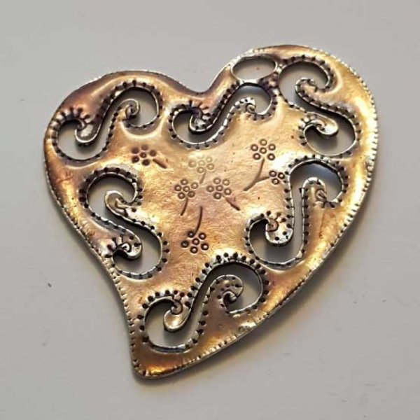 Breloques C&oelig;ur N&deg;85 Mauve Clair