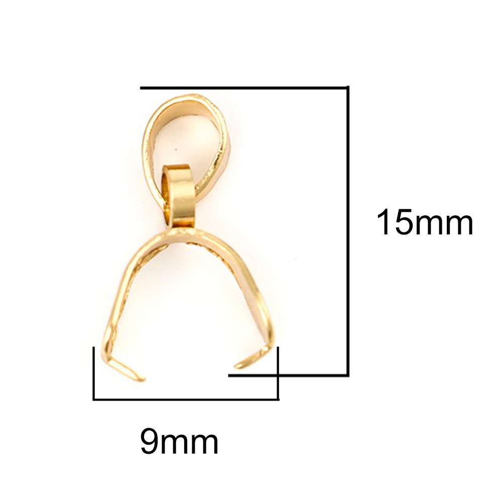 Stainless steel pinch clip 3 x 15 mm Gold