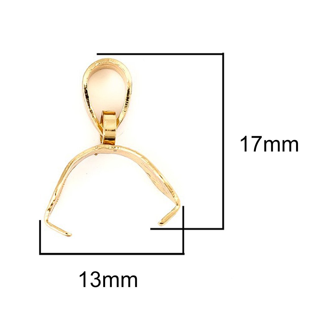 Stainless Steel Clasp 3.7 x 17 mm Gold