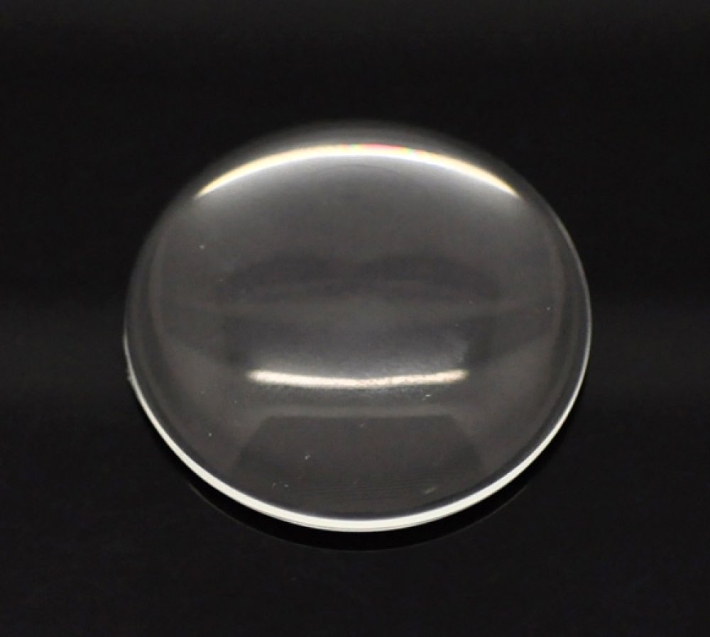 Cabochon Round 35 mm glass Loupe transparent N°14