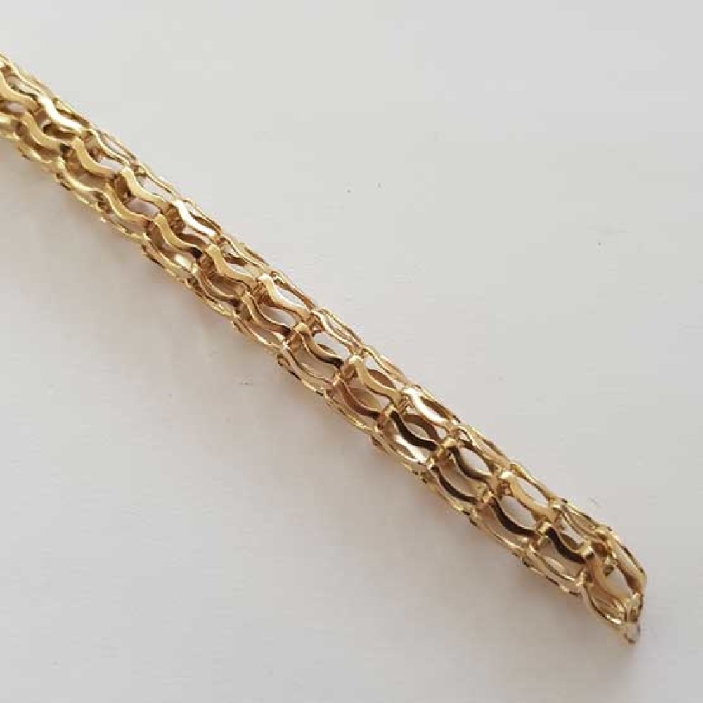 Chain Fishnet tube 6 mm Gold