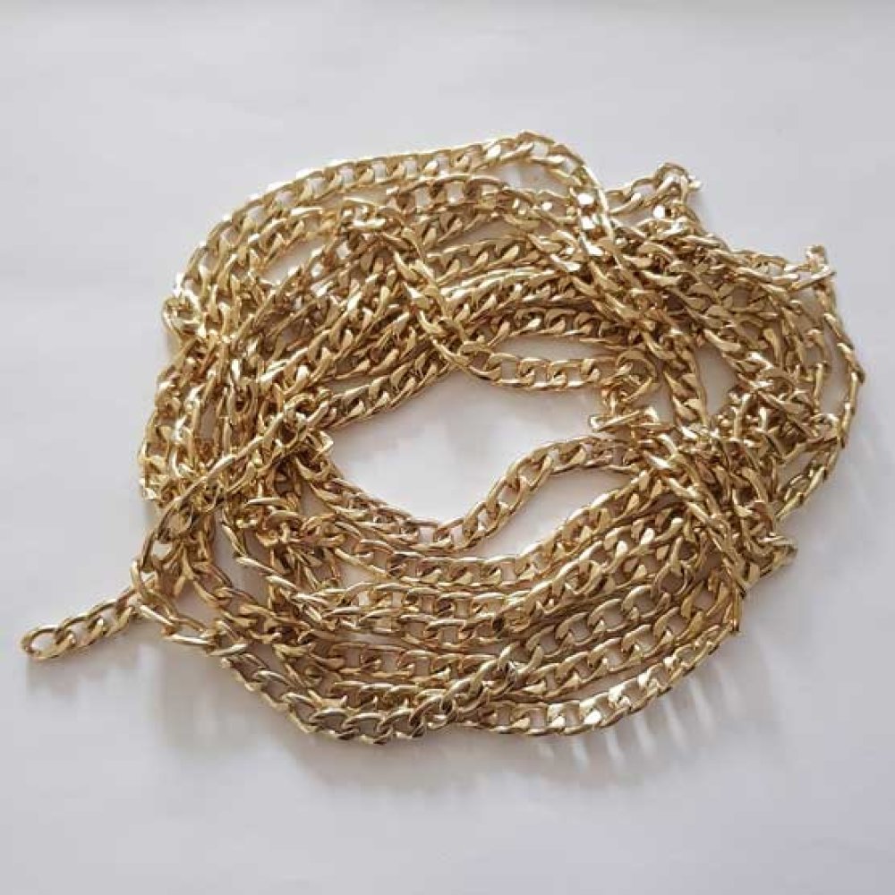 Flat gold chain bracelet (top quality)