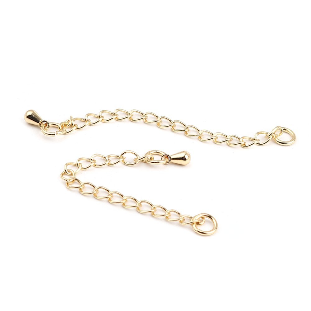 Gold Plated Copper Bracelet Necklace Extension Chain