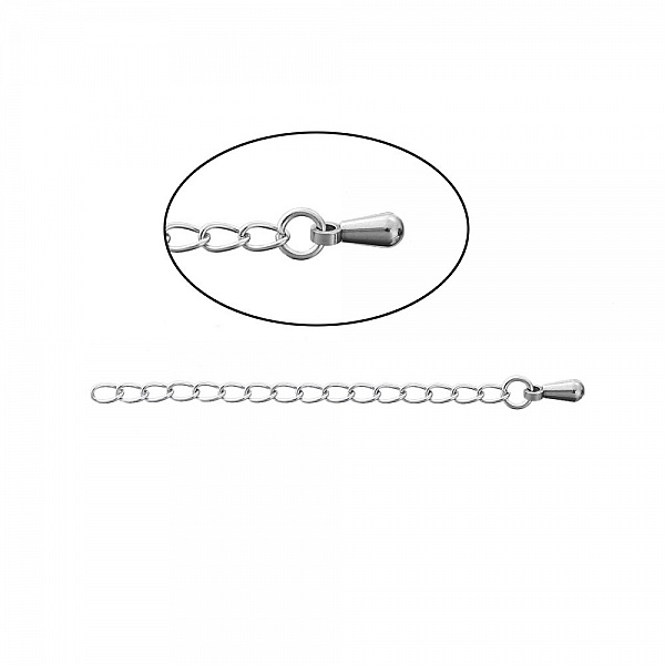 Stainless Steel Necklace Extension Chain 6 cm N&deg;01