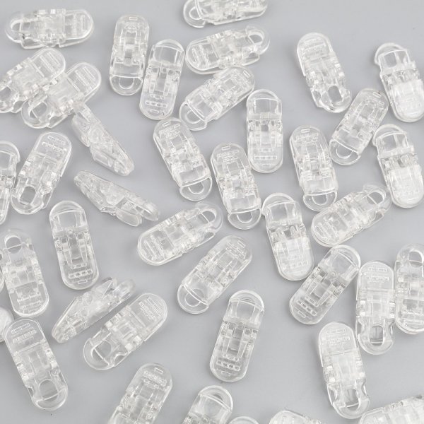 Clips Transparent mask 3.3cm x 1.3cm x 2 pieces
