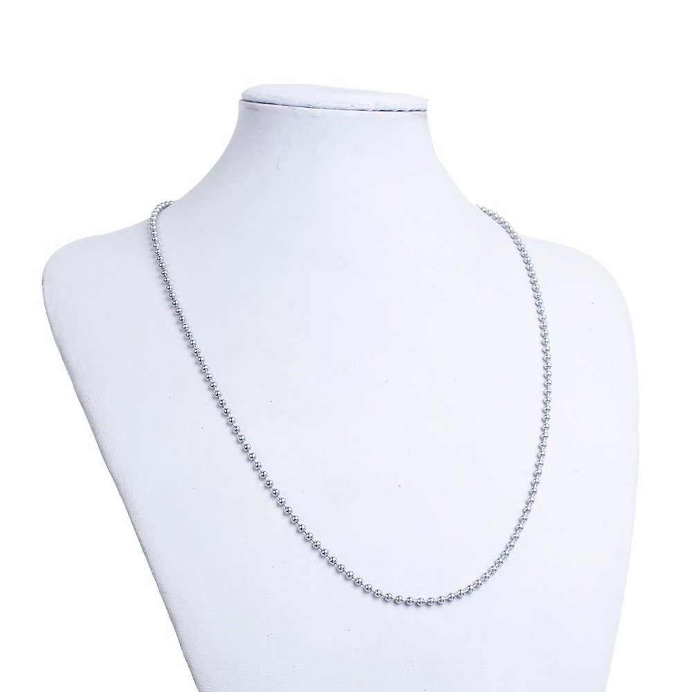 Necklace N°01 ball chain 304 stainless steel of 60 cm - 3mm