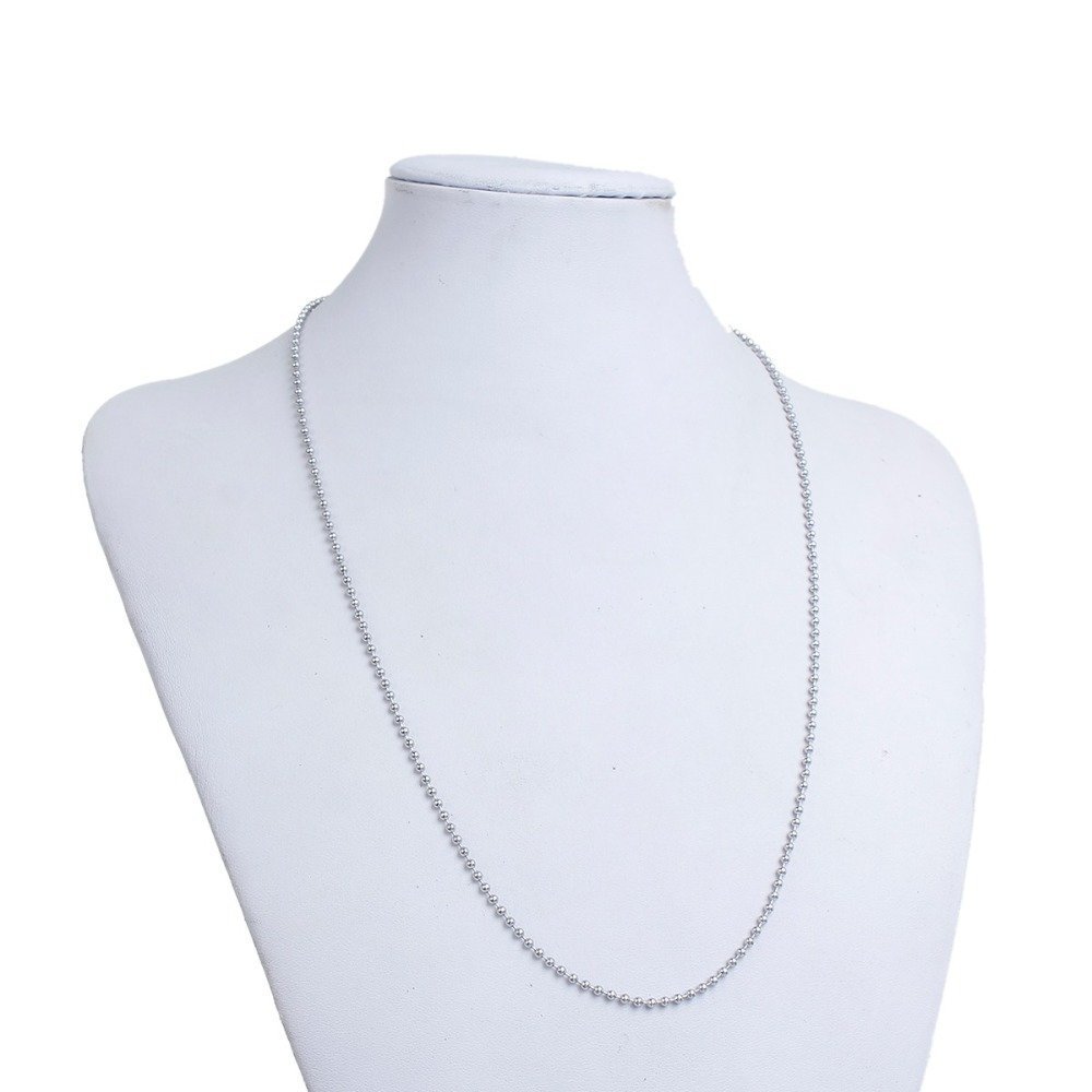 Necklace N°02 ball chain 304 stainless steel of 60 cm -2mm