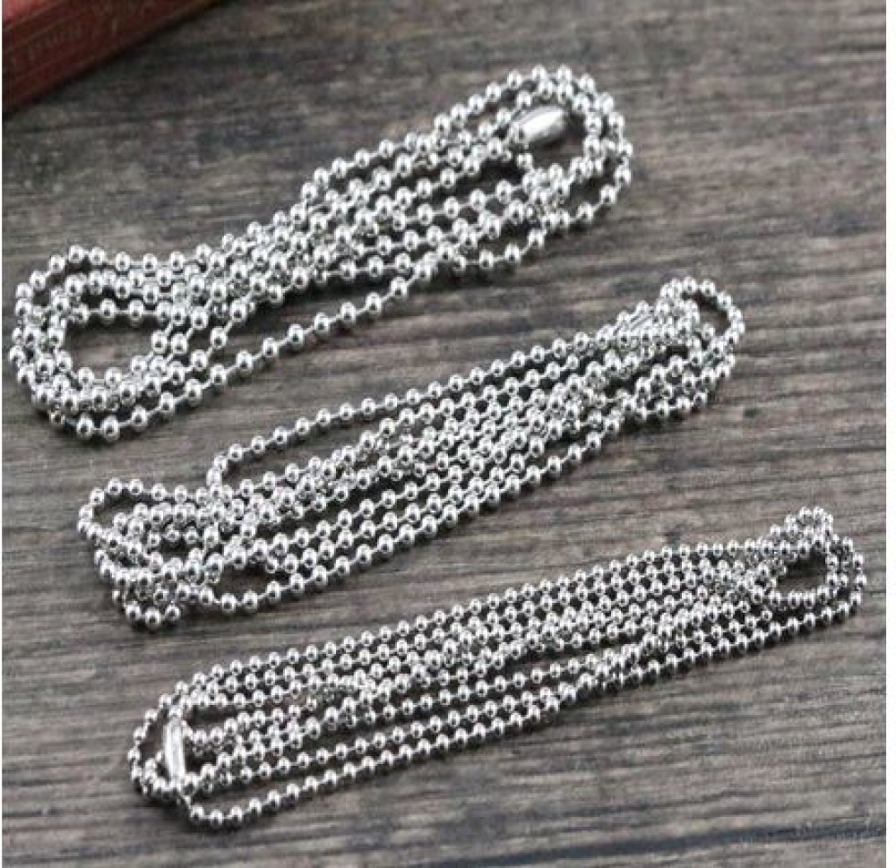 Necklace N°03 ball chain 304 stainless steel of 70 cm - 2mm