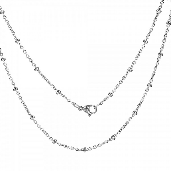 Collar N&deg;06-02 in stainless steel mesh 50 cm