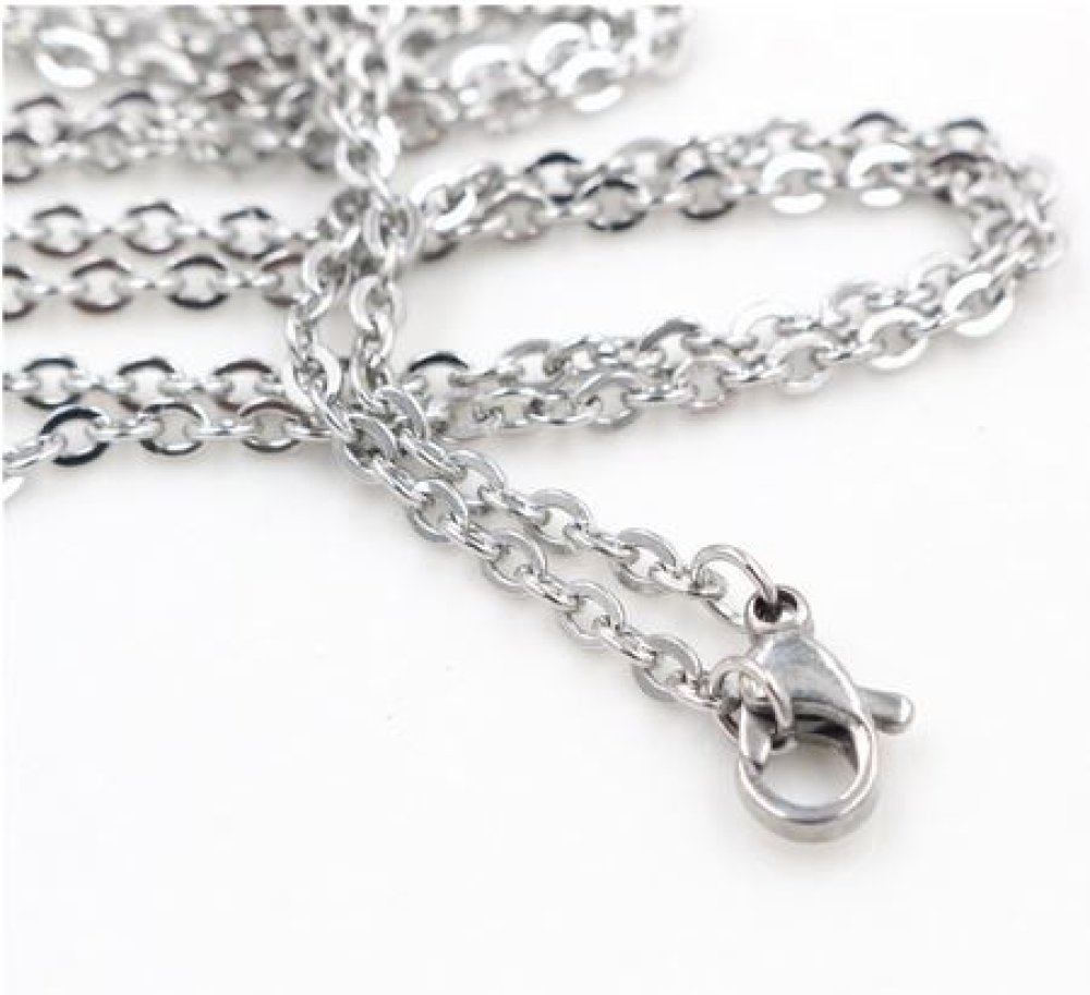 Necklace N°08 in stainless steel 50 cm